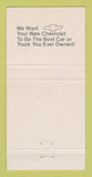 Matchbook Cover - Chevrolet Kauffmann Kenedy TX 30 Strike