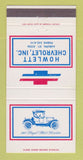 Matchbook Cover - Chevrolet Howlett Auburn KY 30 Strike