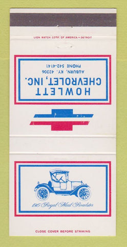 Matchbook Cover - Chevrolet Howlett Auburn KY 30 Strike