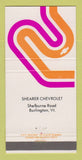 Matchbook Cover - Chevrolet Shearer Burlington VT 30 Strike