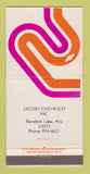 Matchbook Cover - Chevrolet Jacoby Random Lake WI 30 Strike