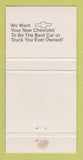 Matchbook Cover - Chevrolet Main St Garage Carrolltown PA 30 Strike