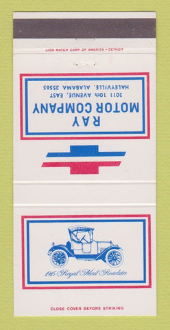 Matchbook Cover - Chevrolet Ray Motors Haleyville AL 30 Strike