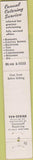Matchbook Cover - Casual Catering  10 Strike