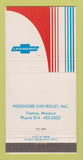 Matchbook Cover - Chevrolet Weidinger Vienna MO 30 Strike