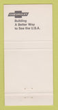 Matchbook Cover - Chevrolet Fairview Antioch CA 30 Strike