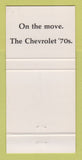 Matchbook Cover - Chevrolet Frank Gayman Chambersburg PA 30 Strike