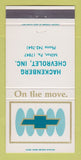 Matchbook Cover - Chevrolet Hackenberg Milton PA 30 Strike