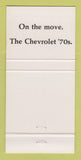 Matchbook Cover - Chevrolet Hackenberg Milton PA 30 Strike