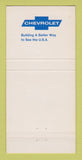 Matchbook Cover - Chevrolet Harbor Long Beach CA 30 Strike