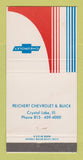Matchbook Cover - Chevrolet Reichert Buick Crystal Lake IL 30 Strike
