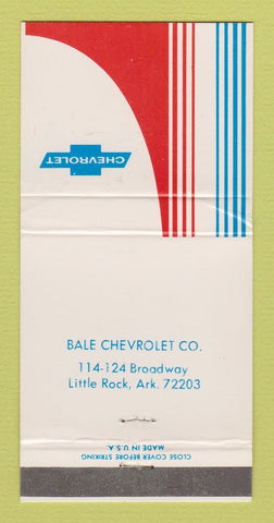 Matchbook Cover - Chevrolet Bale Little Rock AR WEAR 30 Strike