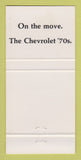 Matchbook Cover - Chevrolet Marhefka Windber PA 30 Strike