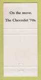Matchbook Cover - Chevrolet Gilbert Bros Montoursville PA 30 Strike