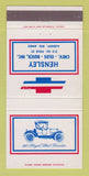 Matchbook Cover - Chevrolet Hensley Oldsmobile Buick Albany MO 30 Strike