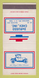 Matchbook Cover - Chevrolet DeRusso Saratoga Springs NY 30 Strike