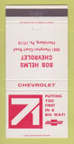 Matchbook Cover - 1971 Chevrolet Bob Helms Harrisburg PA 30 Strike