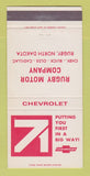 Matchbook Cover - 1971 Chevrolet Rugby ND Buick Oldsmobile Cadillac 30 Strike