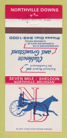Matchbook Cover - Northville Downs Horse Racing MI WEAR 30 Strike