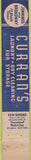 Matchbook Cover - Curran's Laundry Dry Cleaning Fort Worth TX 10 Strike