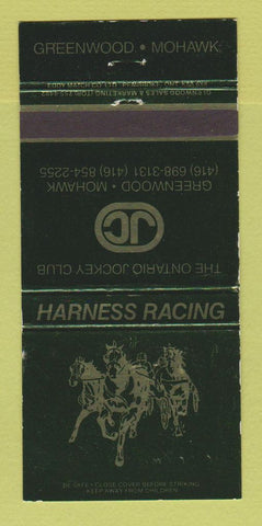 Matchbook Cover - Ontario Jockey Club Greenwood ON Horse Racing WEAR 30 Strike