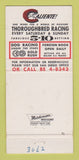 Matchbook Cover - Caliente Horse Racing Nite Club Mexicali Mexico 30 Strike