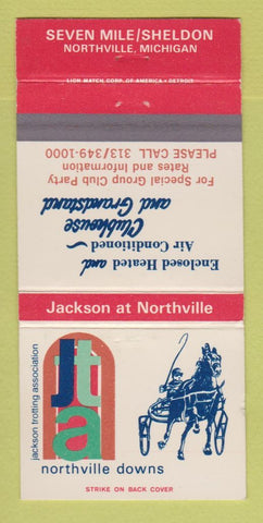Matchbook Cover - Northville Downs Horse Racing MI 30 Strike