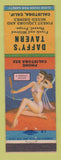 Matchbook Cover - Daffy's Tavern Calistogra CA low phone # pinup