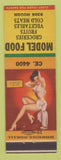 Matchbook Cover - Model Food Grocery pinup