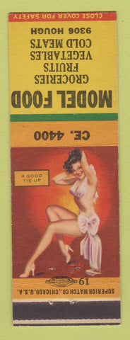 Matchbook Cover - Model Food Grocery pinup
