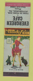Matchbook Cover - Evergreen Cafe Pittsburgh PA pinup