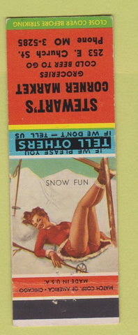 Matchbook Cover - Stewart's Corner Market  pinup