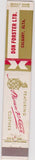 Matchbook Cover - Warren Klook Clothes Calgary AB 10 Strike