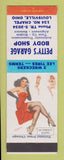 Matchbook Cover - Petty's Garage Body Shop Louisville OH pinup