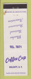 Matchbook Cover - Coffee Cup Wolcott NY STAINED