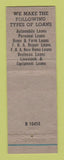 Matchbook Cover - 1st National Bank Vandalia IL low phone #
