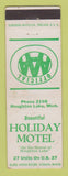 Matchbook Cover - Holiday Motel Houghton Lake MI