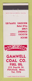 Matchbook Cover - Gamwell Coal Fuel Oil Pittsfield MA