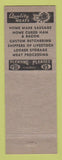 Matchbook Cover - Lange's Market & Locker Mayville WI low phone #