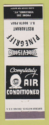 Matchbook Cover - Pine Griff Restaurant Vergennes VT