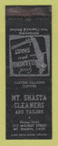 Matchbook Cover - Mount Shasta Cleaners CA