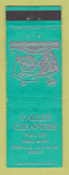 Matchbook Cover - Vallee Cleaners Malta MT