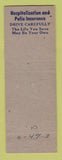 Matchbook Cover - Joe Calloway Insurance Fort Worth TX pinup