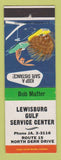 Matchbook Cover - Lewisburg Gulf oil gas PA?