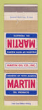 Matchbook Cover - Martin oil gas