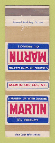 Matchbook Cover - Martin oil gas
