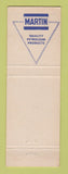 Matchbook Cover - Martin oil gas