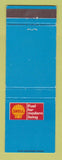 Matchbook Cover - Shell oil gas HJ Carroll Waterbury CT