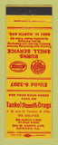 Matchbook Cover - Burns Shell oil gas Tankel Drug Store Chicago IL
