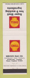 Matchbook Cover - Shell oil gas Wytheville VA